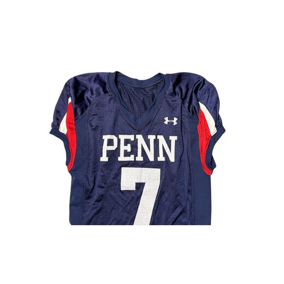 University of Pennsylvania Football Jersey, # 1, M, Vintage 2009 (UA) UPenn - Picture 10 of 16